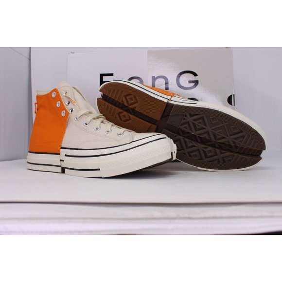 Men's Chuck 70 2 in 1 Hi Persimmon Orange 169840C - Picture 2 of 8